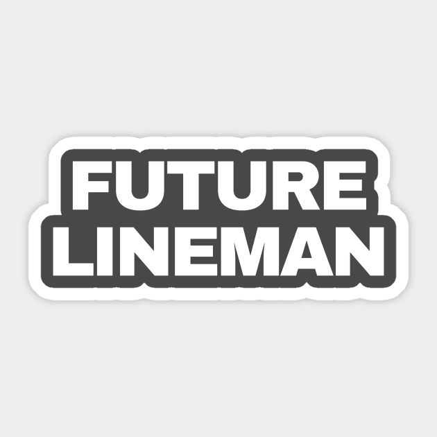 Future Lineman Sticker by Red Roof Designs